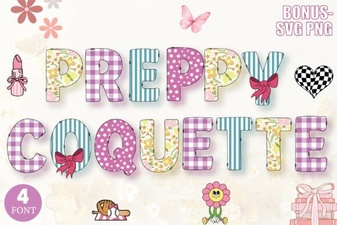 Preppy Coquette Font: Stylish Decorative Design Ideas